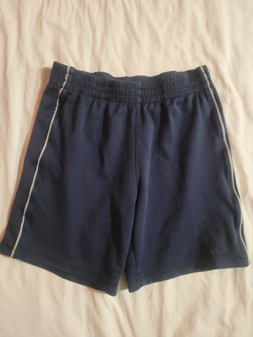 Puma Men's Navy Athletic Shorts with Light Piping